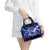 Snake and Bowling Ball Design Shoulder Handbag with Lightning Background and Custom Team Name Text - Wonder Print Shop
