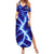 Snake and Bowling Ball Design Summer Maxi Dress with Lightning Background and Custom Team Name Text - Wonder Print Shop