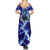 Snake and Bowling Ball Design Summer Maxi Dress with Lightning Background and Custom Team Name Text - Wonder Print Shop