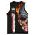 American Flag Skull Design Basketball Jersey with Bowling Elements and Fire Background with Custom Team Name Text - Wonder Print Shop