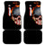 American Flag Skull Design Car Mats with Bowling Elements and Fire Background with Custom Team Name Text - Wonder Print Shop