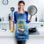 Mahi Mahi and Tuna Fish Apron Fishing Ocean Water Background and Nautical Compass Elements - Wonder Print Shop