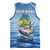 Mahi Mahi and Tuna Fish Basketball Jersey Fishing Ocean Water Background and Nautical Compass Elements - Wonder Print Shop
