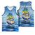 Mahi Mahi and Tuna Fish Basketball Jersey Fishing Ocean Water Background and Nautical Compass Elements - Wonder Print Shop