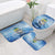 Mahi Mahi and Tuna Fish Bathroom Set Fishing Ocean Water Background and Nautical Compass Elements - Wonder Print Shop