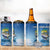 Mahi Mahi and Tuna Fish 4 in 1 Can Cooler Tumbler Fishing Ocean Water Background and Nautical Compass Elements - Wonder Print Shop