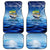 Mahi Mahi and Tuna Fish Car Mats Fishing Ocean Water Background and Nautical Compass Elements - Wonder Print Shop