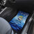 Mahi Mahi and Tuna Fish Car Mats Fishing Ocean Water Background and Nautical Compass Elements - Wonder Print Shop