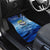 Mahi Mahi and Tuna Fish Car Mats Fishing Ocean Water Background and Nautical Compass Elements - Wonder Print Shop