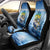 Mahi Mahi and Tuna Fish Car Seat Cover Fishing Ocean Water Background and Nautical Compass Elements - Wonder Print Shop