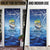 Mahi Mahi and Tuna Fish Door Cover Fishing Ocean Water Background and Nautical Compass Elements - Wonder Print Shop