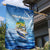 Mahi Mahi and Tuna Fish Garden Flag Fishing Ocean Water Background and Nautical Compass Elements - Wonder Print Shop