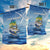 Mahi Mahi and Tuna Fish Garden Flag Fishing Ocean Water Background and Nautical Compass Elements - Wonder Print Shop