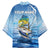 Mahi Mahi and Tuna Fish Kimono Fishing Ocean Water Background and Nautical Compass Elements - Wonder Print Shop
