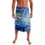 Mahi Mahi and Tuna Fish Lavalava Fishing Ocean Water Background and Nautical Compass Elements - Wonder Print Shop