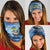 Mahi Mahi and Tuna Fish Neck Gaiter Fishing Ocean Water Background and Nautical Compass Elements TS04