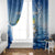 Mahi Mahi and Tuna Fish Window Curtain Fishing Ocean Water Background and Nautical Compass Elements - Wonder Print Shop