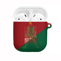 Portugal Football Number 7 GOAT AirPods Case Records Follow Me Sports Quote Line Art