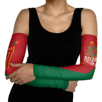 Portugal Football Number 7 GOAT Arm Sleeves Records Follow Me Sports Quote Line Art
