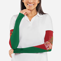 Portugal Football Number 7 GOAT Arm Sleeves Records Follow Me Sports Quote Line Art
