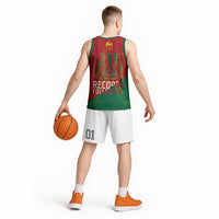 Portugal Football Number 7 GOAT Basketball Jersey Records Follow Me Sports Quote Line Art