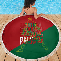 Portugal Football Number 7 GOAT Beach Blanket Records Follow Me Sports Quote Line Art