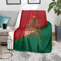 Portugal Football Number 7 GOAT Blanket Records Follow Me Sports Quote Line Art