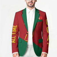 Portugal Football Number 7 GOAT Blazer Records Follow Me Sports Quote Line Art