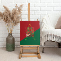 Portugal Football Number 7 GOAT Canvas Wall Art Records Follow Me Sports Quote Line Art