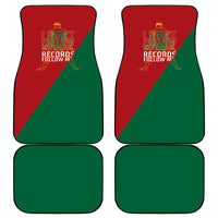 Portugal Football Number 7 GOAT Car Mats Records Follow Me Sports Quote Line Art