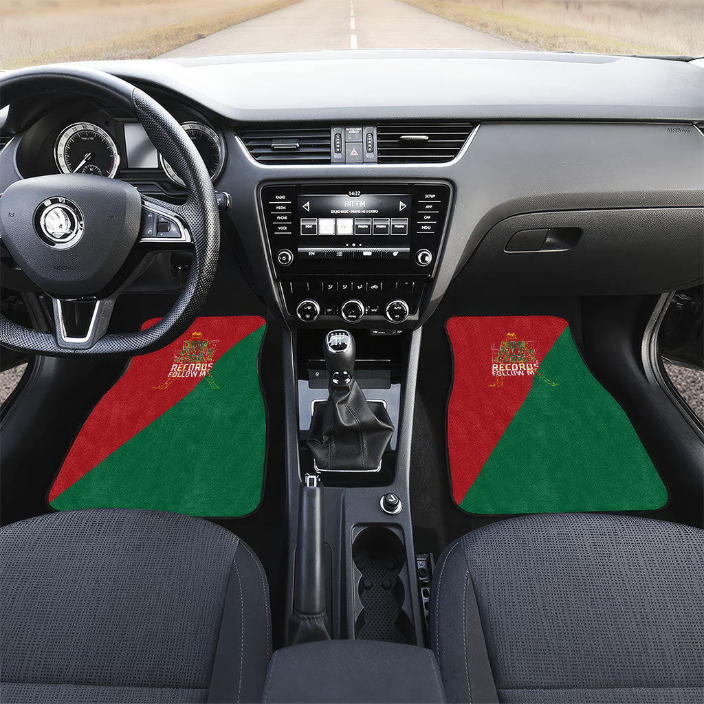 Portugal Football Number 7 GOAT Car Mats Records Follow Me Sports Quote Line Art