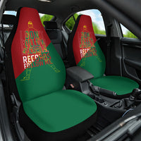Portugal Football Number 7 GOAT Car Seat Cover Records Follow Me Sports Quote Line Art