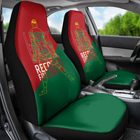 Portugal Football Number 7 GOAT Car Seat Cover Records Follow Me Sports Quote Line Art