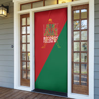 Portugal Football Number 7 GOAT Door Cover Records Follow Me Sports Quote Line Art