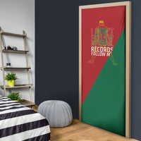 Portugal Football Number 7 GOAT Door Cover Records Follow Me Sports Quote Line Art