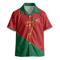 Portugal Football Number 7 GOAT Kid Hawaiian Shirt Records Follow Me Sports Quote Line Art