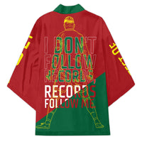 Portugal Football Number 7 GOAT Kimono Records Follow Me Sports Quote Line Art