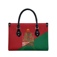 Portugal Football Number 7 GOAT Leather Bag Records Follow Me Sports Quote Line Art