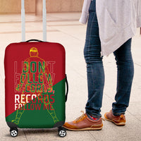 Portugal Football Number 7 GOAT Luggage Cover Records Follow Me Sports Quote Line Art