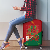 Portugal Football Number 7 GOAT Luggage Cover Records Follow Me Sports Quote Line Art