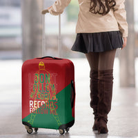 Portugal Football Number 7 GOAT Luggage Cover Records Follow Me Sports Quote Line Art