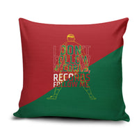Portugal Football Number 7 GOAT Pillow Cover Records Follow Me Sports Quote Line Art