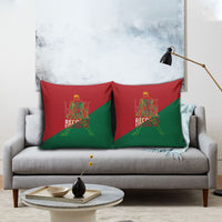Portugal Football Number 7 GOAT Pillow Cover Records Follow Me Sports Quote Line Art