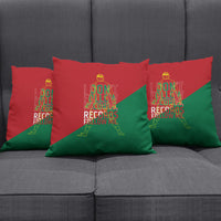 Portugal Football Number 7 GOAT Pillow Cover Records Follow Me Sports Quote Line Art