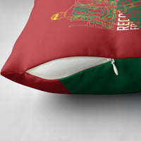 Portugal Football Number 7 GOAT Pillow Cover Records Follow Me Sports Quote Line Art
