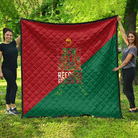 Portugal Football Number 7 GOAT Quilt Records Follow Me Sports Quote Line Art