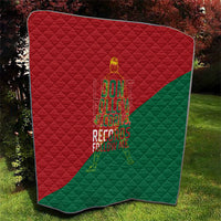 Portugal Football Number 7 GOAT Quilt Records Follow Me Sports Quote Line Art