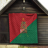 Portugal Football Number 7 GOAT Quilt Records Follow Me Sports Quote Line Art