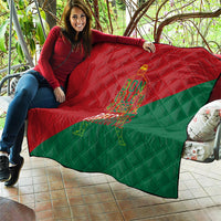 Portugal Football Number 7 GOAT Quilt Records Follow Me Sports Quote Line Art