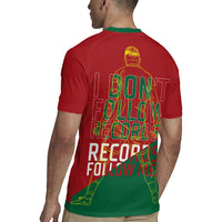 Portugal Football Number 7 GOAT Rugby Jersey Records Follow Me Sports Quote Line Art